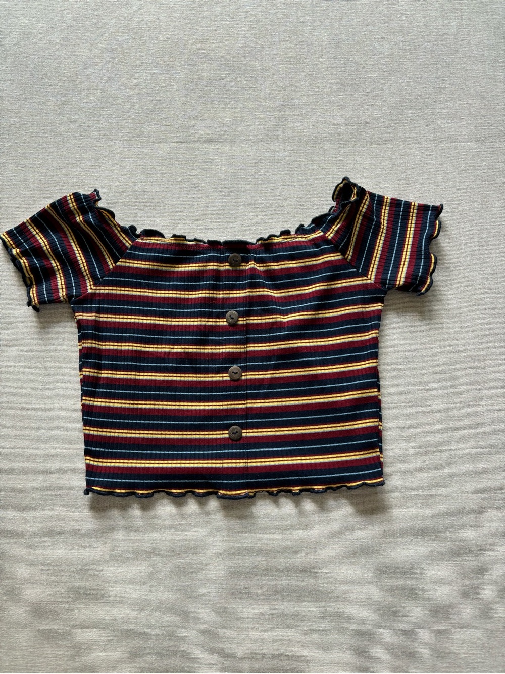 Popular 21 striped striped crop top moody Y2K bratz size M